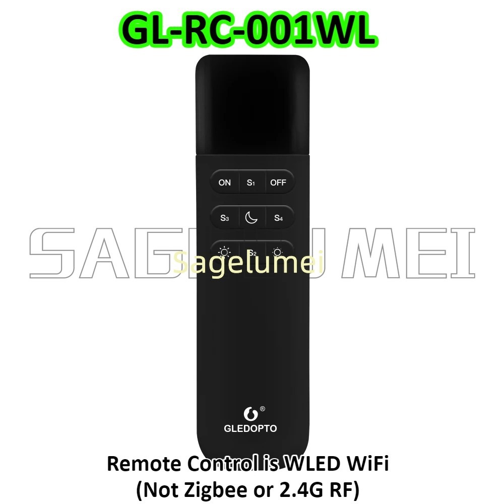 WLED LED Controller GL-C-016WL-D DC 5-24V GLEDOPTO ESP32 Supported WS2811, SK6812, SM16703P, WS2812 Strip Light: WHITE