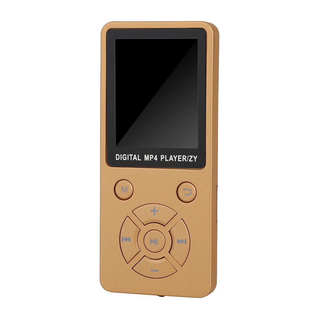 #10 Portable bluetooth MP3 Player Colour Screen FM Radio Video Games Movie Lossless sound noise reduction: Gold