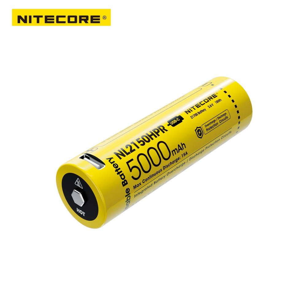 Nitecore NL2150HPR Hoge Afvoer USB-C Oplaadbare 21700 Li-Ion Batterij