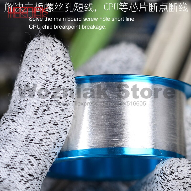 MECHANIC FXV08 Fine silver flying line 0.008mm 500m Silver flying line CPU solder joint for iphone Fingerprint line Maintenance