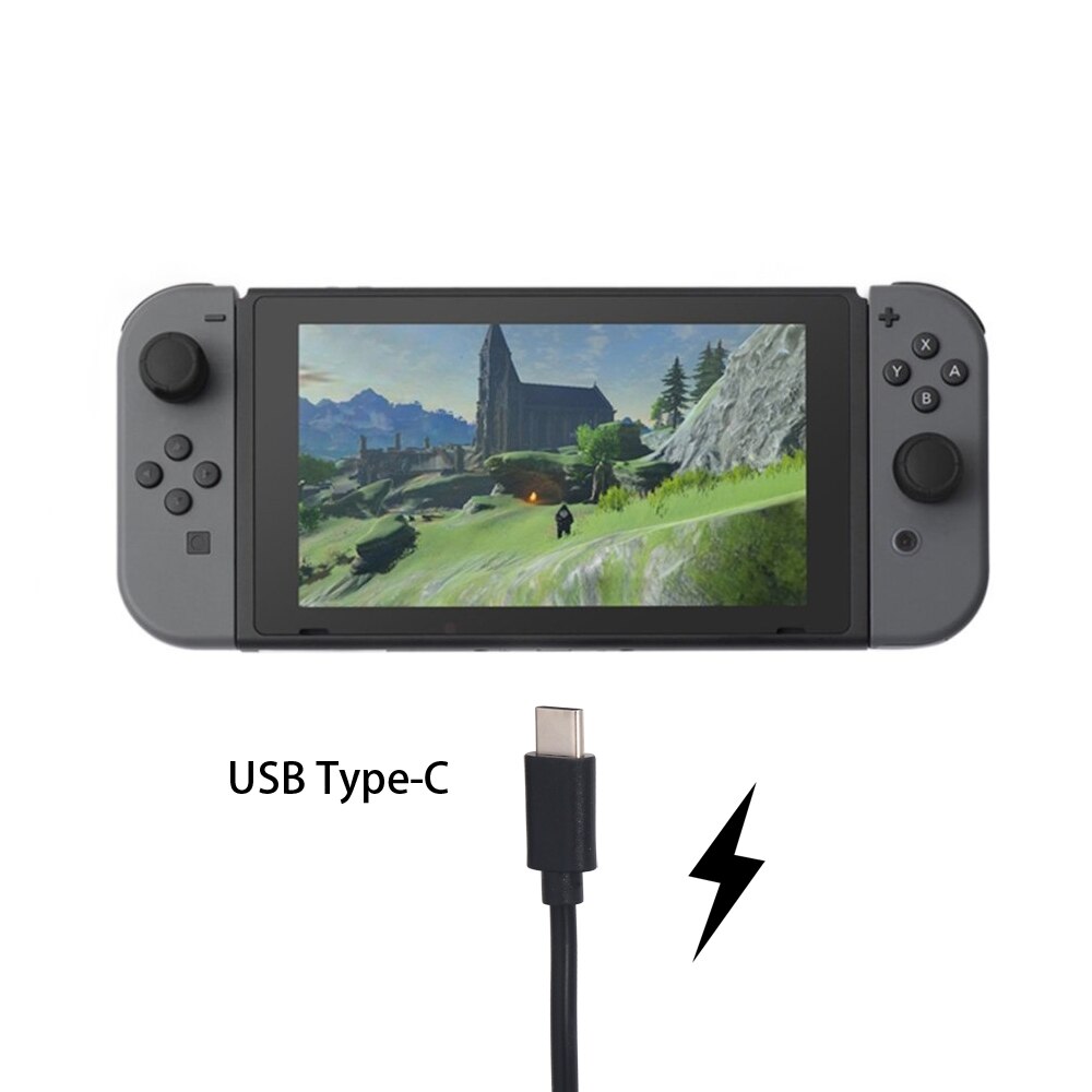 Câble USB type-c de 1.8M pour recharge rapide, cordon de chargeur pour Console Nintendo Switch