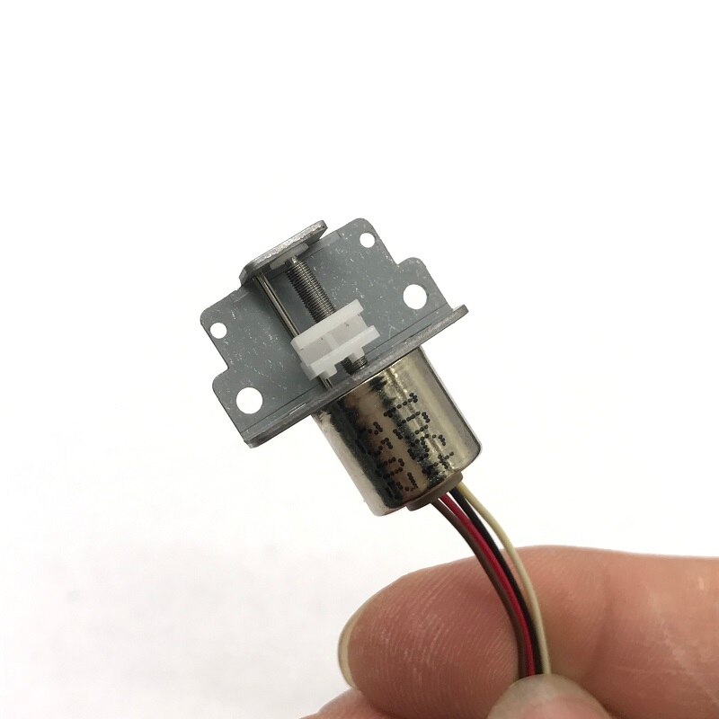 2- fase 4- metalltråd mini 10mm presisjon trinnmotor  dc 5v lineær skrueaksel glideblokkaktuator