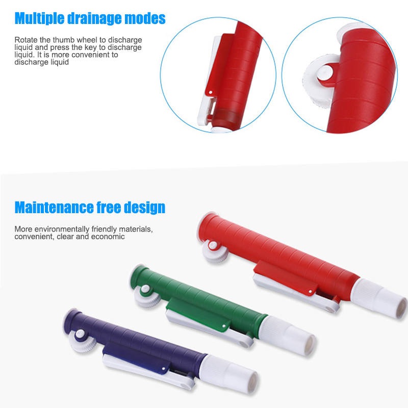 Pipettor Single Channel Volume Micro Pipettes Lab Transfer Pipettes for Lab 2ml 10ml 25ml DTT88