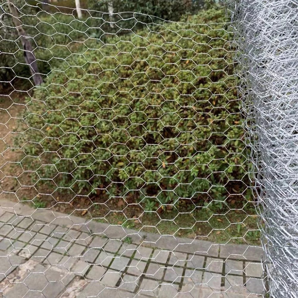 Wire Netting Galvanized Hexagonal Mesh Lightweight Metal Wire Mesh DIY Project for Home Garden Courtyard