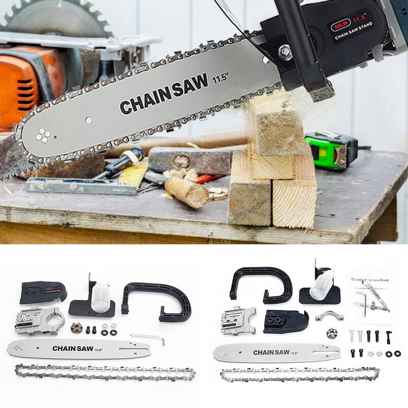 11.5/12 Inch Kettingzaag Beugel Veranderd Upgrade Elektrische Zaag Onderdelen 100 125 150 Elektrische Haakse Slijper M10/M14 /M16 In Kettingzaag