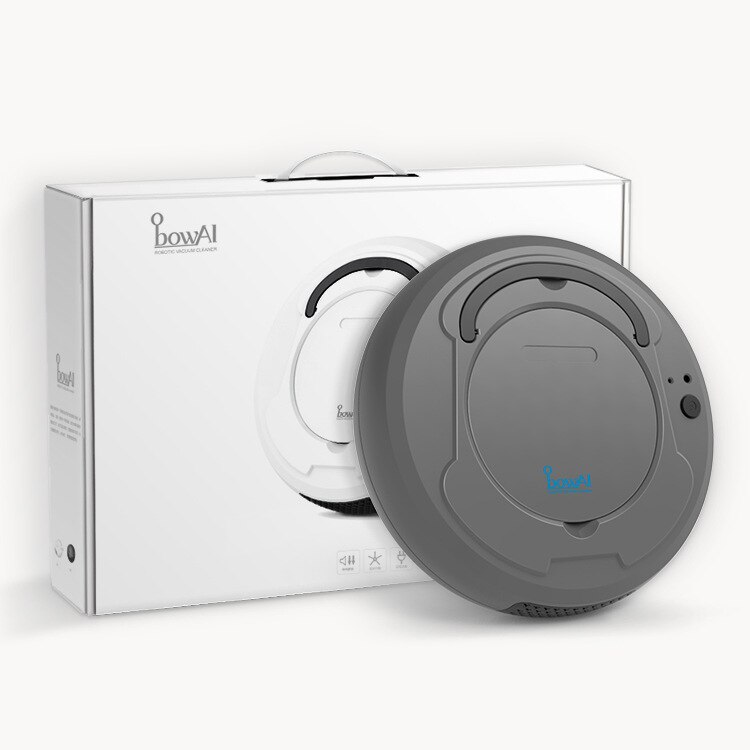 BowAI Roboter-staubsauger Drahtlose für Heimat Verbesserte Clever Haushalt Kehrmaschine Leistungsstarke Reinigung Nagel Staub Nassen und Trockenen Mopp 3 in 1: grau / uns