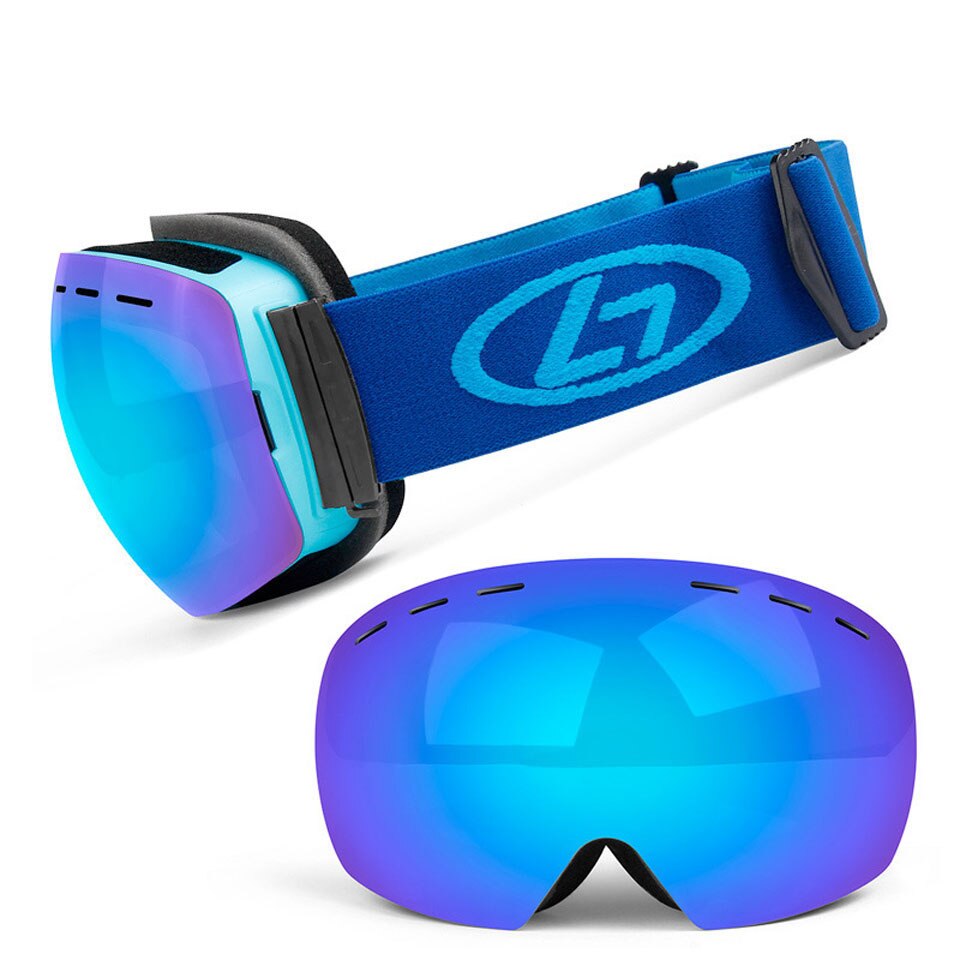 Skibriller dobbeltlag uv anti-tåge store skimaske briller skiløb snow snowboard beskyttelsesbriller mænd kvinder ski briller: 6
