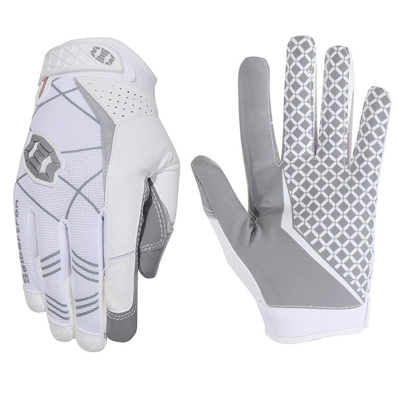 Seibertron Profi 3,0 Elite Ultra-Stock Sport Empfänger Handschuh amerikanisch Fußball Handschuhe Rugby handschuhe wandern handschuhe: Weiß / XXL