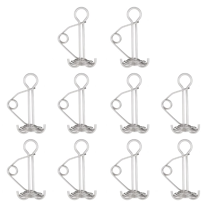 27RD 10 Pack Tent Stakes Awning Anchor with Spring Buckle Deck Peg and Carabiner Clips for Camping Outdoor Timber Deck Plank