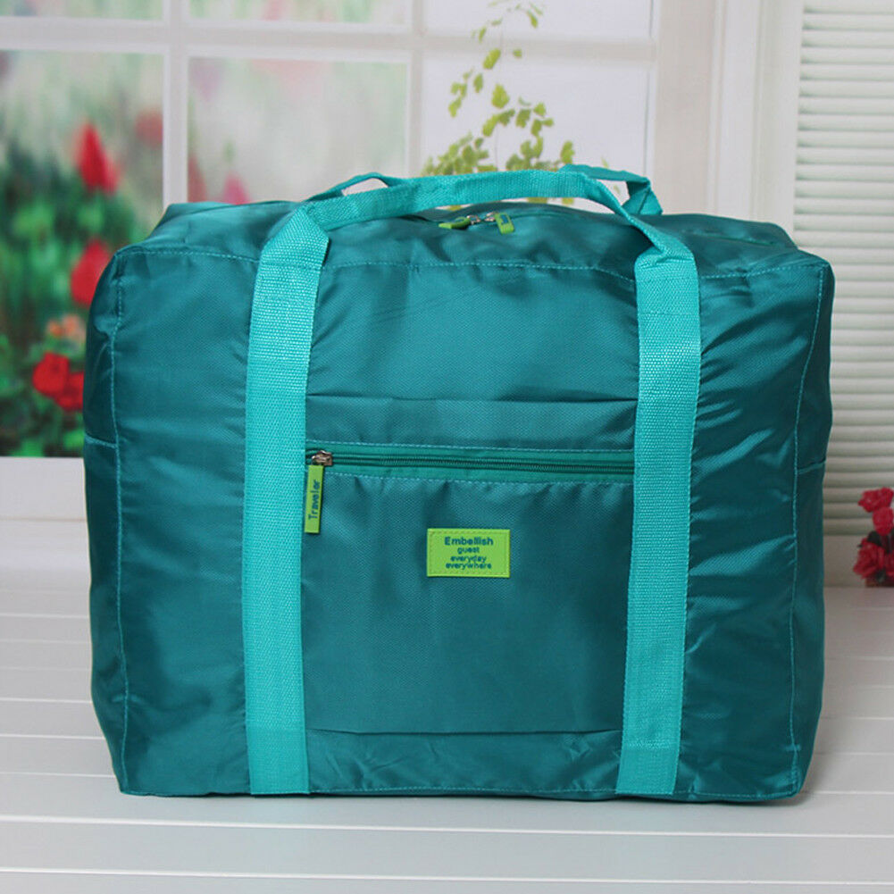 Grote maat Opvouwbare Reizen Opslag Bagage handbagage Organiseren Waterdichte Reistas Duffle: Lake Blue