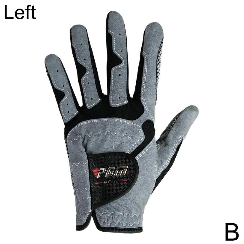 1 stücke männer Golf Handschuh Micro Faser Weich Links Rechts LH Partikel Nicht RH Golf Slip Hand Atmungsaktive Handschuhe anti-Schleudern W9A2: B23