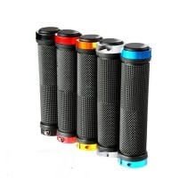 Empuñaduras de manillar de bicicleta de montaña, amortiguadora de deslizamiento, cubierta de mango de absorción, bloqueo de agarre, accesorios de piezas de ciclismo