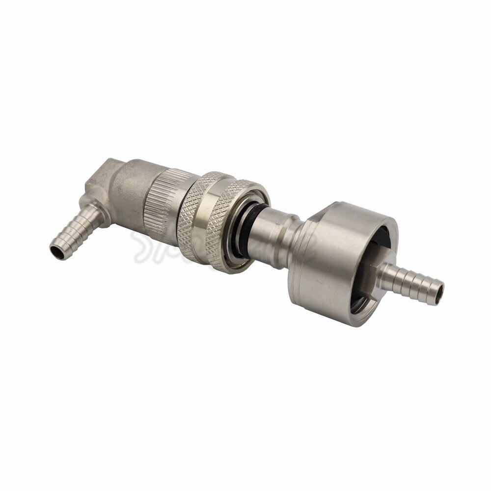 Beer Brewing Carbonation Cap w/ 5/16&quot; Barb &amp; Cornelius Keg Ball Lock Disconnect fit Soft PET bottles Homebrew Soda Connectors