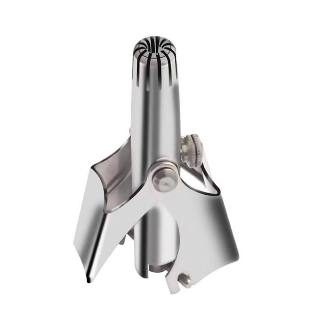 Tondeuse à cheveux manuelle en acier inoxydable pour raser les cheveux des oreilles du nez