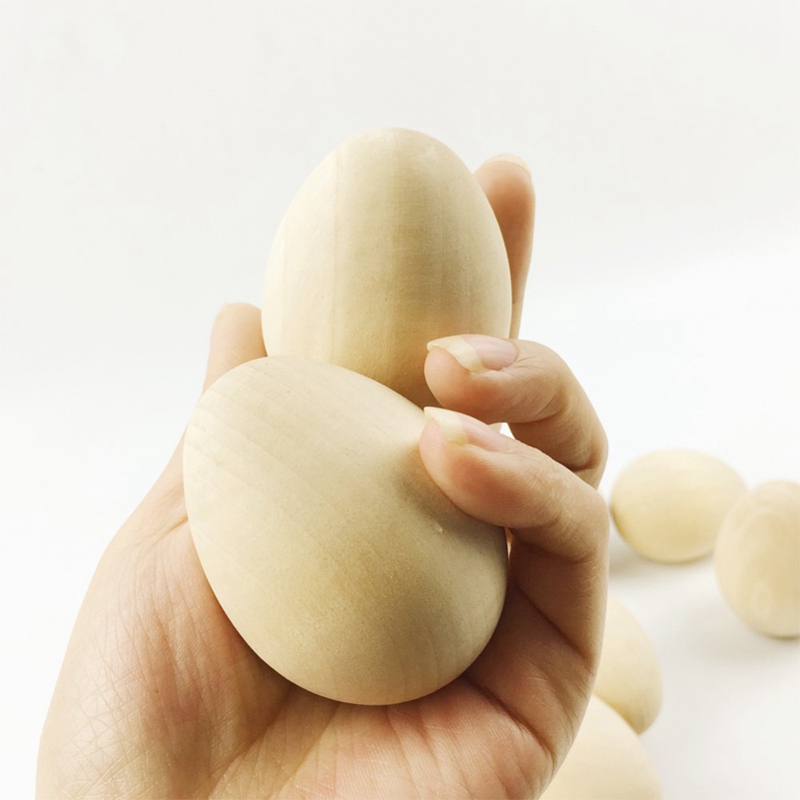 Let'S Make 10 Wooden Easter Eggs, Diy Unfinished Wooden Eggs, And Decorate Their Own Toys.