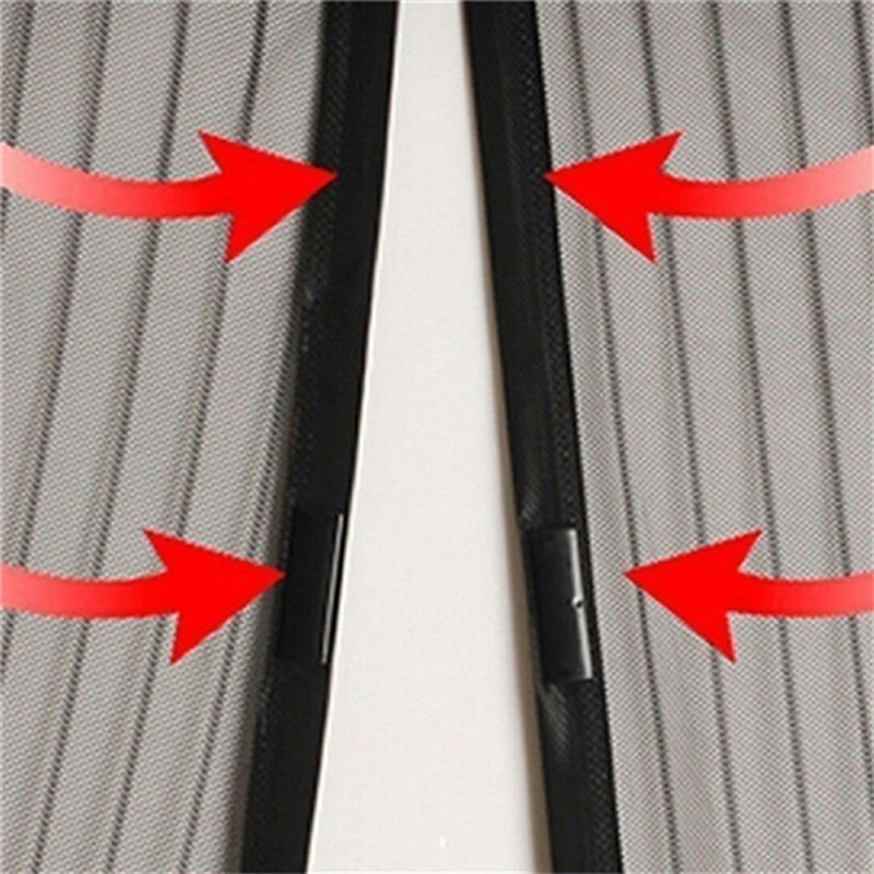 Anti Mosquito Fly Curtains Net Anti Bug Door For Bedroom Kitchen Magnetic Gauze Door Curtain No Punching Required Lace Curtains