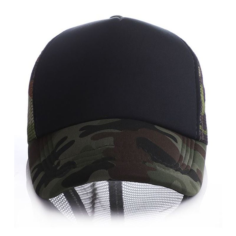 Camouflage mesh baseball pet ademend snapback hiphop zonnehoed verstelbare heren dames golf tennis zonnehoed klep