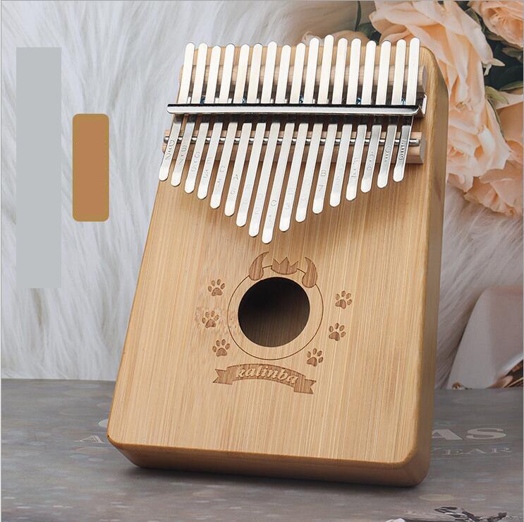 Kalimba Thumb Piano 17 Keys with Bamboo wood Portable Mbira Finger Piano for Kids and piano Beginners: little devil picture