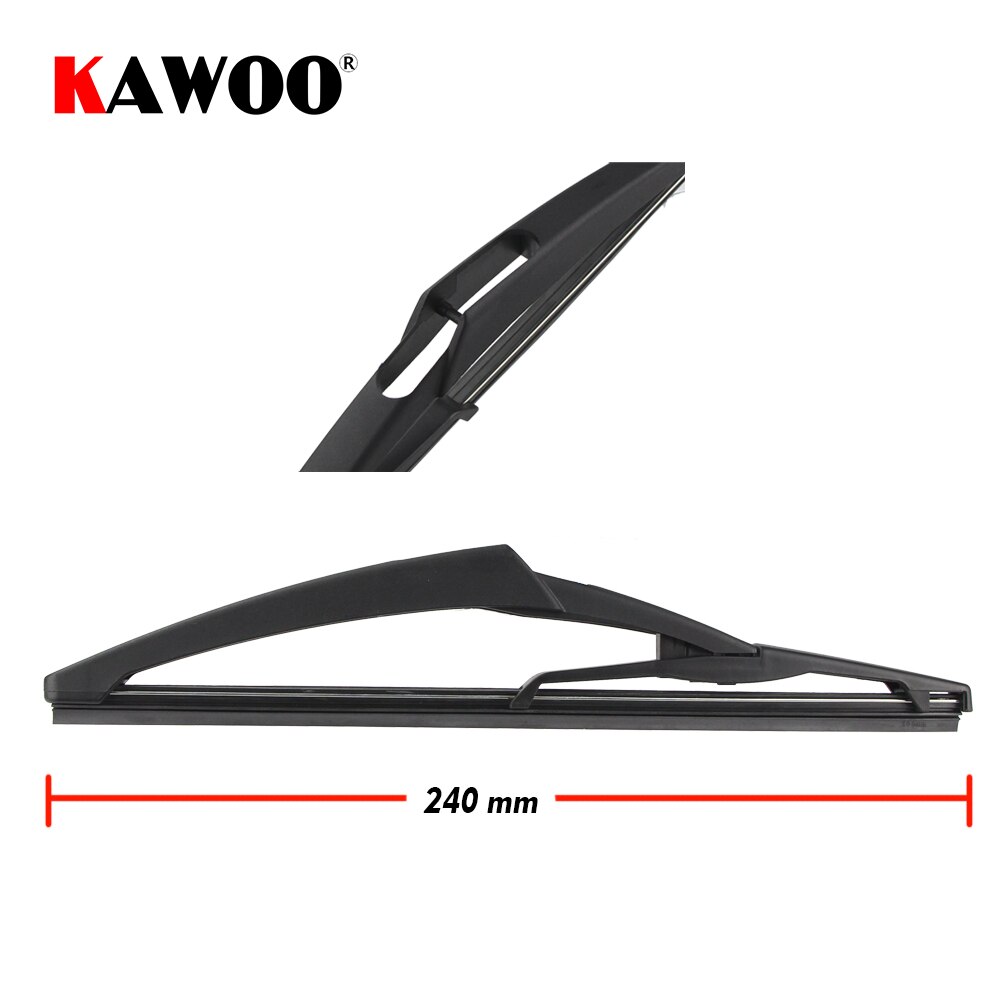 KAWOO Car Rear Wiper Blade Blades Back Window Wipers Arm For Renault Megane 2 Hatchback (2004 Onwards) 240mm Windscreen Blade