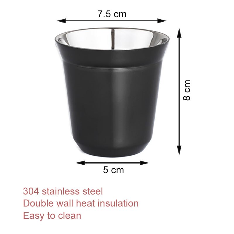 Tasse thermique de camping inox | 300 ml | Double paroi isolée | 2 Tasse thermique de camping inox | 300 ml | Double paroi isolée | 2