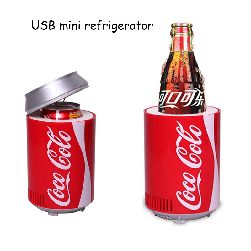 Mini usb Kühlschrank Kühler Heizung Cola Flasche Dual benutzen Heimat Schlafsaal DC 5V 12V Wagen Sekretariat Kühlschrank Computer Wein Kühler