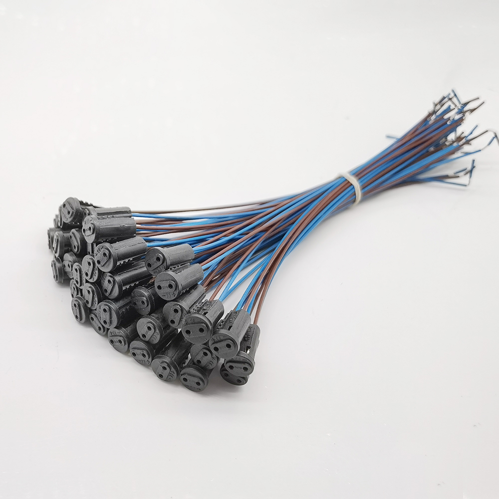 10-50pcs G4 Lamp Socket, 20cm 30cm 50cm 100cm White Black 12V 220V G4 Lamp Holder For LED Crystal Halogen Light Bulb