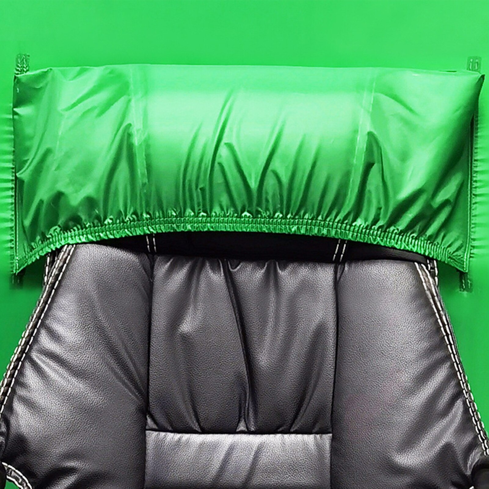 Hersmay 10x20 Ft Green Screen Backdrop - Collapsible Chromakey Muslin For Live Streaming, Zoom & Photography