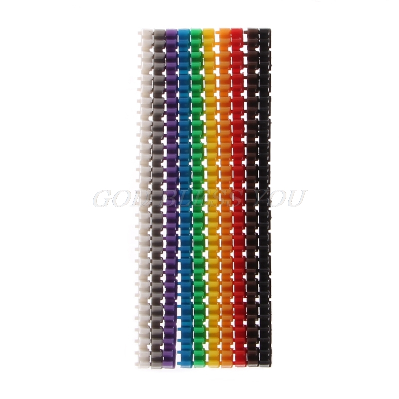 150 pièces marqueurs de câble coloré c-type marqueur numéro étiquette pour 2-3mm fil câble marqueurs G25 grande valeur directe