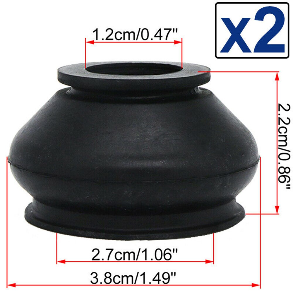 6pcs UNIVERSAL HQ Rubber Tie Rod End Ball Joint Dust Boots Dust Cover Boot Gaiters 1.1cm+1.2cm With Tongue And Groove Fastening