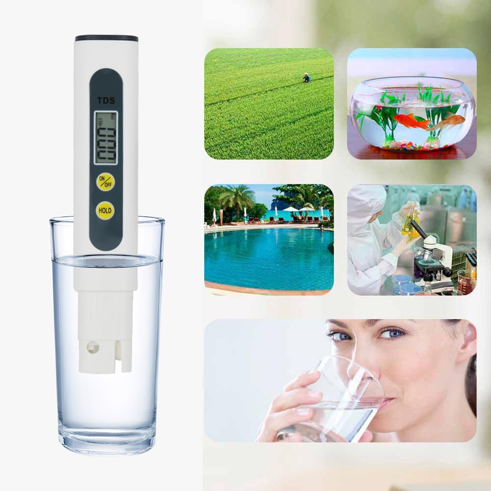 Digital Water Tester LCD Display TDS Meter Water Purity Temperature Tester Conductivity Monitor Liquid Tool