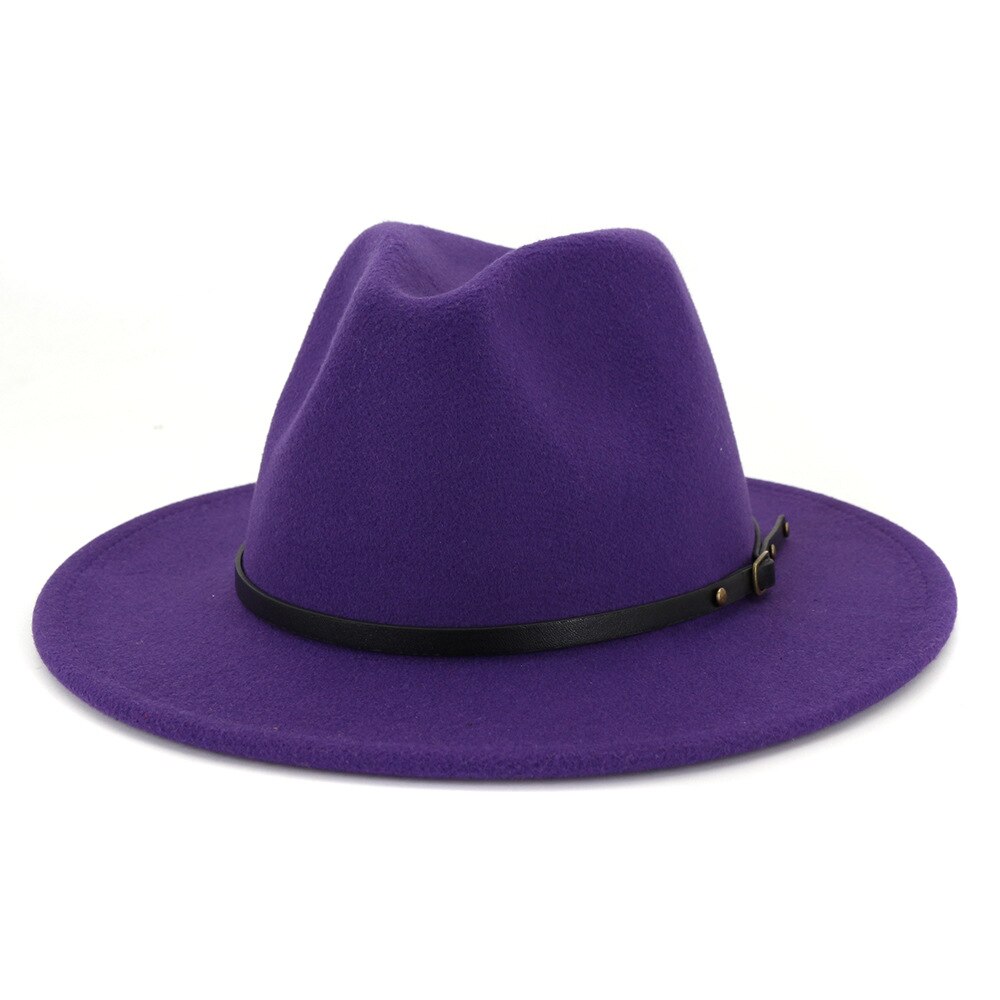 Fedora Hat Women Men Autumn Winter Vintage Felted Jazz Top Hats Ladies Trend Party Wedding Performance Cap Sombreros De Mujer
