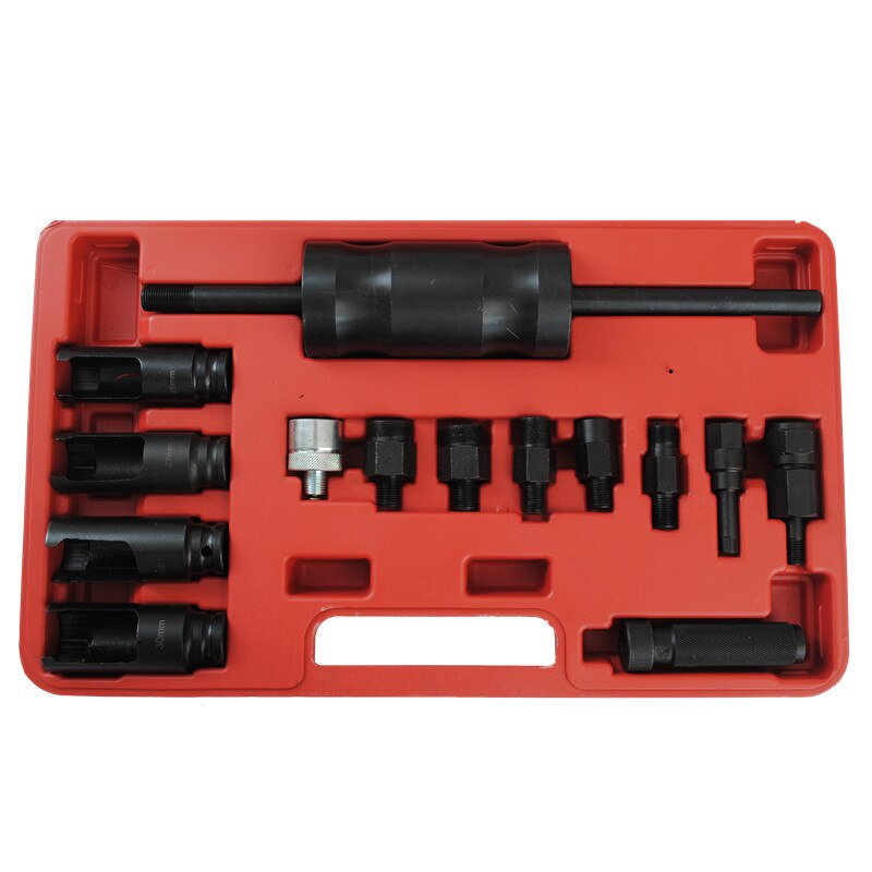 14pcs universal diesel engine injector puller repair tool injector sensor removal sleeve