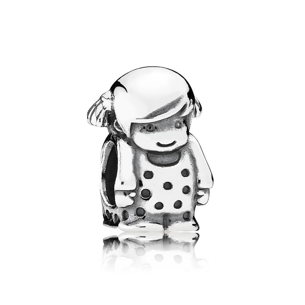 100% 925 Sterling Silver Ghost Elephant Element Woven Paw Prints LITTLE BOY GIRL CHARM Puppy Charm Children And Women: 791531