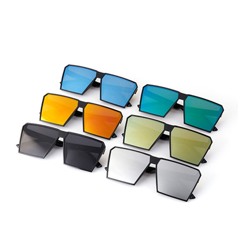 Vierkante Mode Bril Gekleurde Lenzen Anti-Voyeur Zonneklep Outdoor Sport Bril Mode Trend Rijden Zonnebril UV400