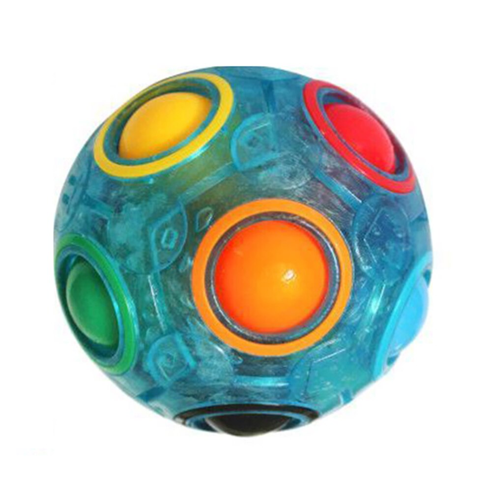 Rainbow Ball Cube Speed Puzzle Ball Kids Educational Learning Funny Toys for Children Adult Stress Reliever: B