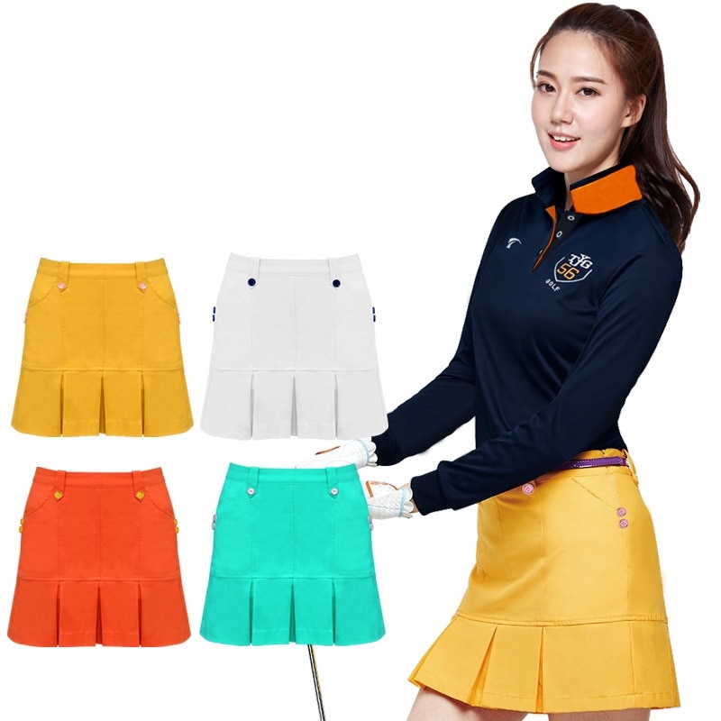 Golf Skirt Women Badminton Table Tennis Short Skirts Ladies Slim Pleated Short Skirt High Waist Dress Golf Clothing