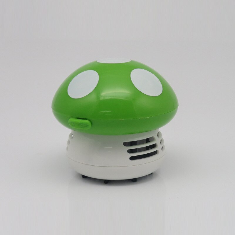 Cute Mini Mushroom Corner Desk Table Dust Vacuum Cleaner Sweeper D IUS: green