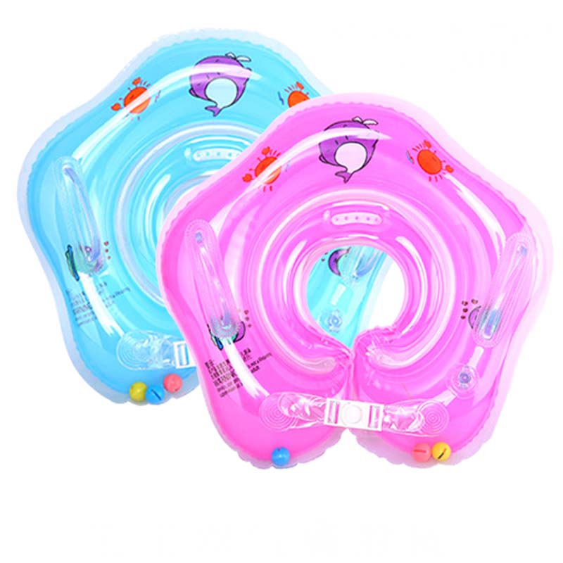 Baby Zwemmen Accessoires Piscina Baby Dolfijn Krab Opblaasbare Cirkel Voor Baden Hals Float Loop Veiligheid Piscine Accessoire