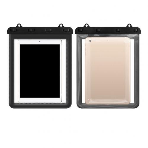 Fodral för ipad vattentät undervattens surfplatta skyddsfodral torr förvaringsväska fodral surfplattor & e-bokslåda: Svart