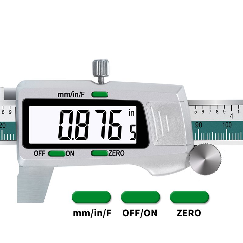 0.01mm Precision LCD Vernier Caliper 150mm Stainless Steel Digital Display Caliper Fraction Metric Inch Measuring Tools With Box