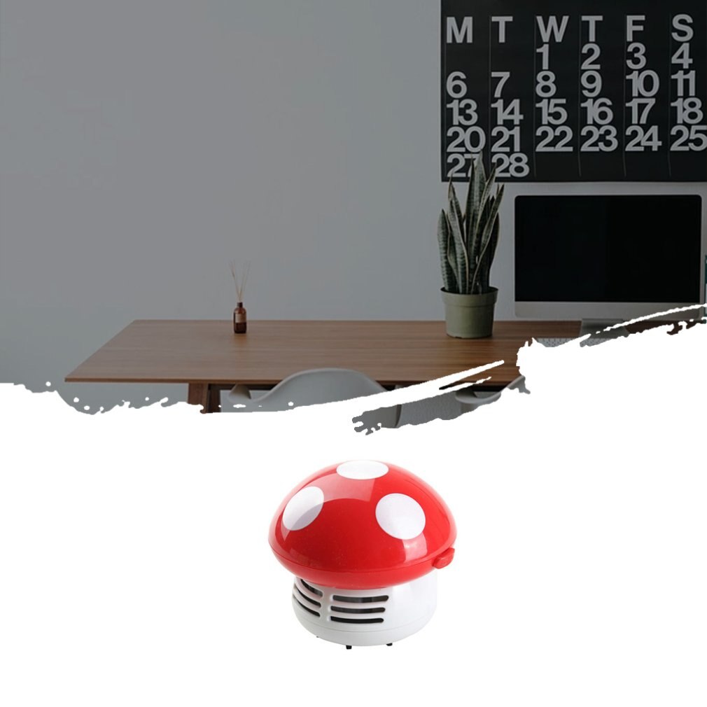 mini Aspirapolvere 6 Colori Carino mini fungo Angolo Scrivania Da Tavolo Della Polvere Aspirapolvere per auto computer di Casa Spazzatrice