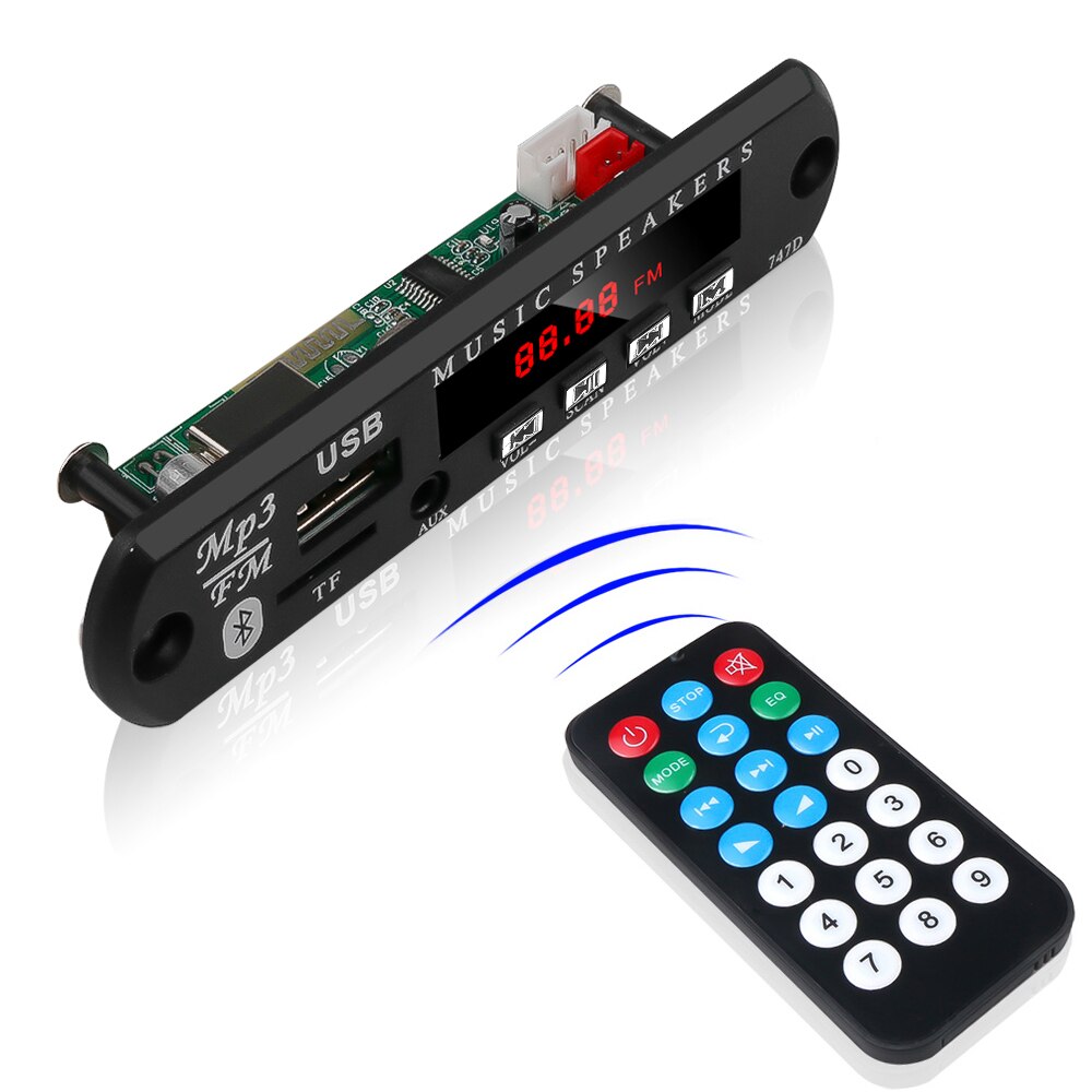 12V MP3 Module Decodering Boord Bluetooth MP3 LED DIY USB TF FM Radio Module Draadloze Bluetooth Decoder Record MP3 speler