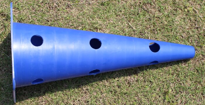 Voetbal Training Windscherm Obstakels Hindernis Rack Teken Buis Wegversperring Driehoek Kegel Basketbal Teken 48 Cm Met Gat Teken Vat