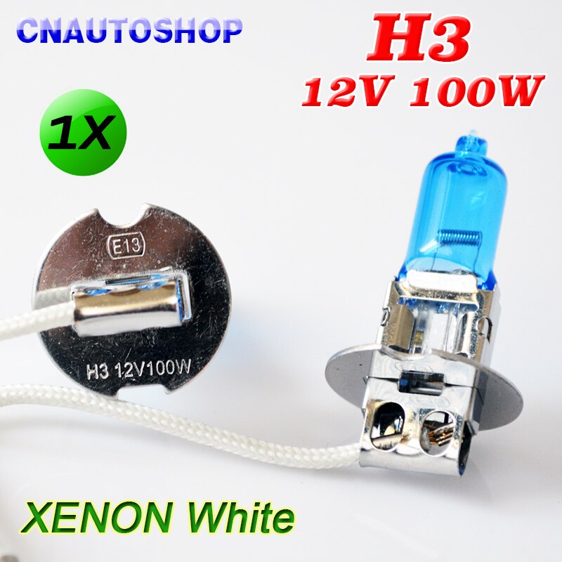 Hippcron H3 12V 100W Halogeen Lamp Xenon Heldere Super Wit Donkerblauw Quartz Glas Auto Mist Koplamp Auto lamp