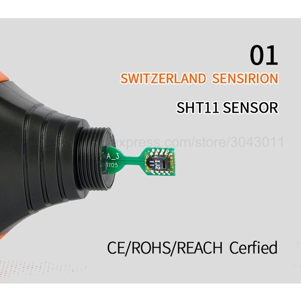 Portable Industrial Digital temperature & humidity Meter High Accuracy Digital Hygrometer Thermometer Weather Station