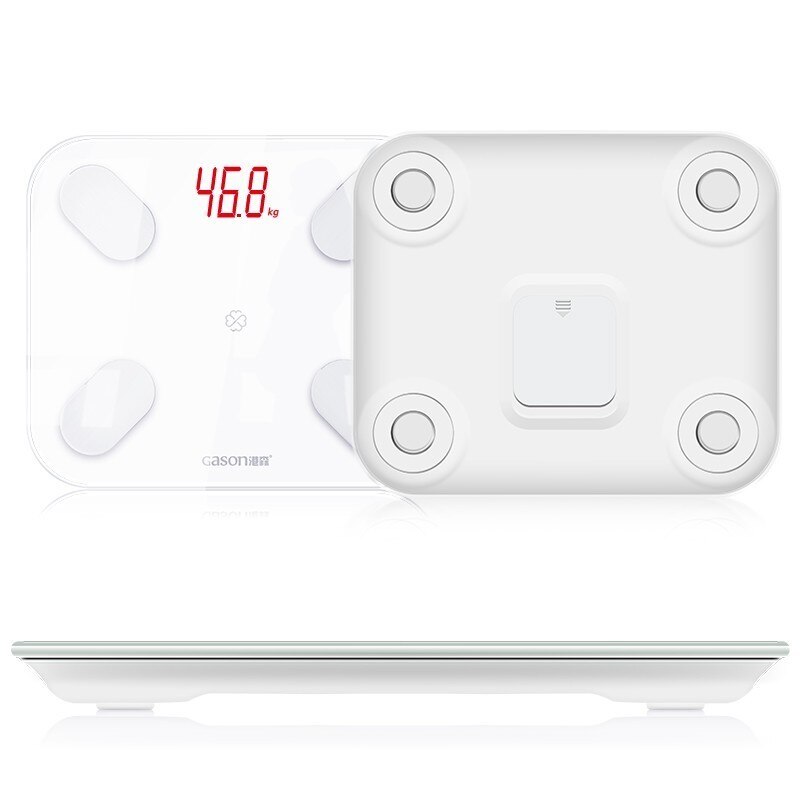 GASON S4 báscula LED para baño, báscula para suelo, báscula electrónica inteligente científica, báscula Digital de grasa para el hogar, Bluetooth, APP Android