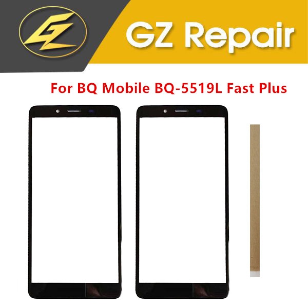 5.5 tum för bq mobil bq -5519l fast plus  bq 5519l bqs 5519l bqs -5519l pekskärm glaspanel digitaliserare svart färg med tejp