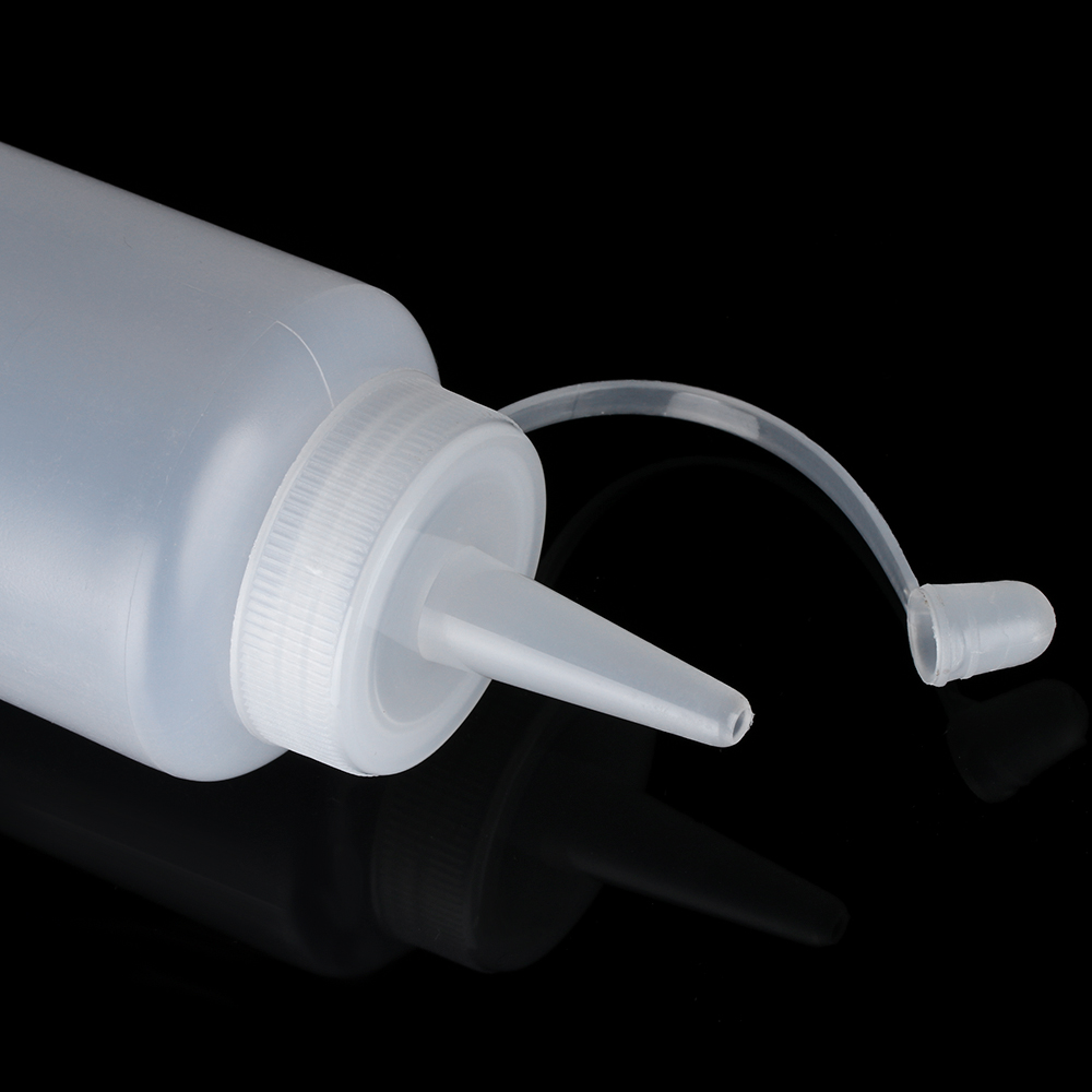 Bouteille à presser en plastique avec capuchon, 4 tailles, pour chocolat, outil de décoration de gâteaux, pain, pâtisserie, Dessert, distributeur de condiments