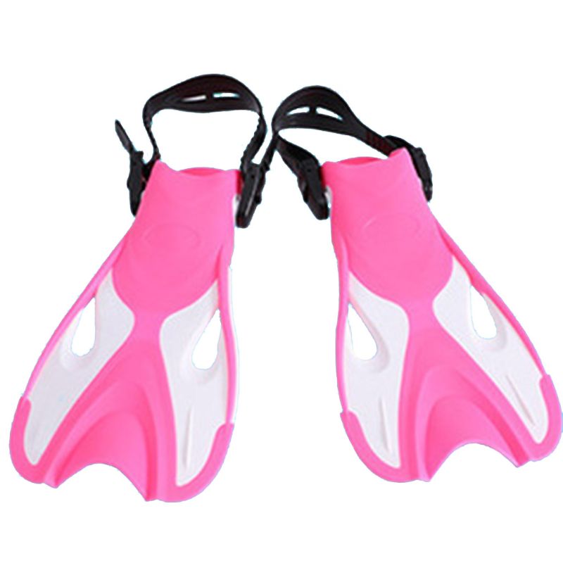 Children's Snorkel Fins - Adjustable Buckles - Open Heel - Pool Water Sports - US 9-13 / EU 24-29