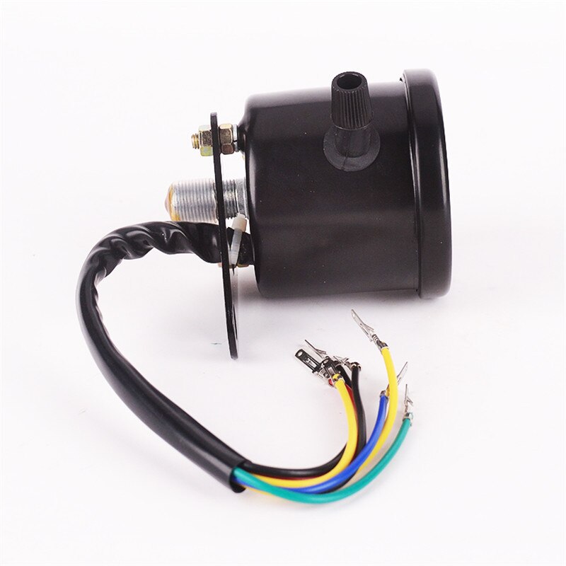 Modified Motorcycle Odometer Motorbike Waterproof LED Speedometer Instrument Retro Double Shell